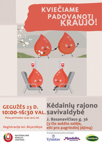 Kviečiame padovanoti kraujo