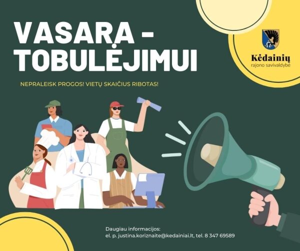Skelbiama registracija į Jaunimo vasaros užimtumo ir integracijos į darbo rinką programą