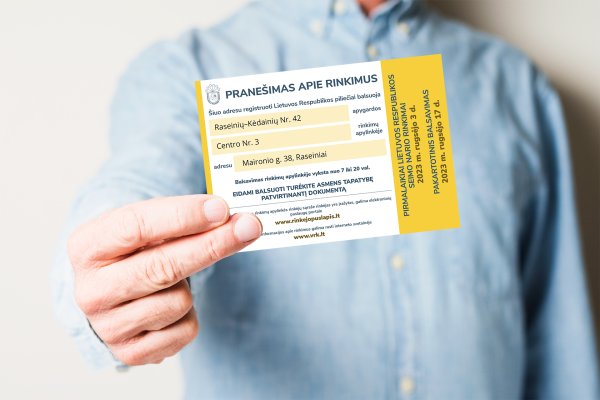 Prasideda balsavimas iš anksto Seimo nario rinkimuose Raseinių–Kėdainių apygardoje