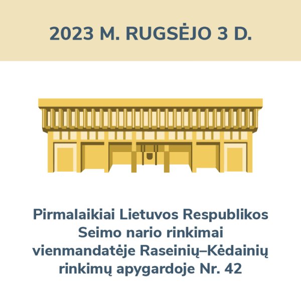 Dalis Kėdainių rajono gyventojų rugsėjo 3 d. eis į rinkimus
