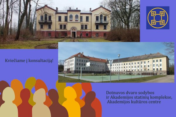 Kultūros paveldo departamentas konsultuos gyventojus Dotnuvos dvaro sodybos ir Akademijos...