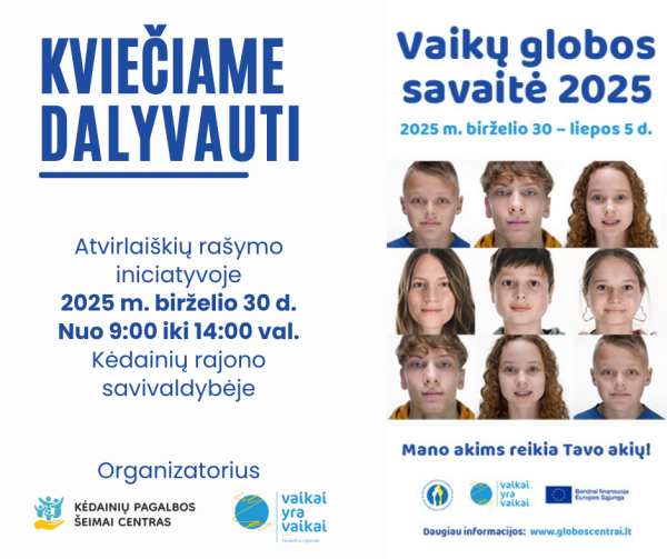 Pirmasis Globos savaitės renginys –  atvirlaiškių rašymo iniciatyva