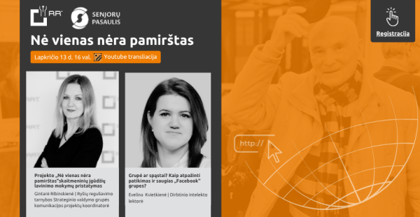 „Nė vienas nėra pamirštas“  ir vėl Jus kviečia į nuotolinę paskaitą!