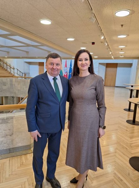 Meras Valentinas Tamulis susitiko su Lietuvos Respublikos Ministre Pirmininke Inga Ruginiene bei...