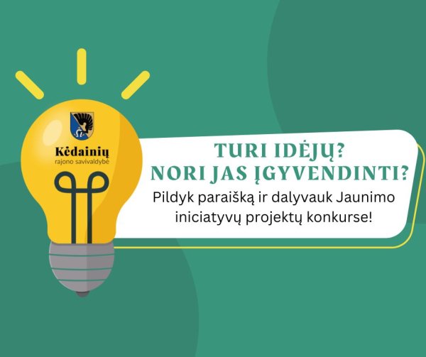 Kviečiame teikti paraiškas Jaunimo iniciatyvų konkursui!