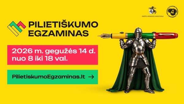Kiek esi pasirengęs? Priimk Pilietiškumo egzamino iššūkį