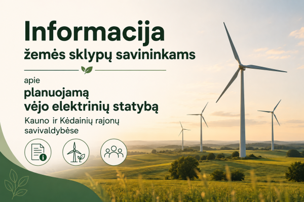 Informacija žemės sklypų savininkams, kurių gyvenamosios vietos adresas nežinomas arba kuriems...
