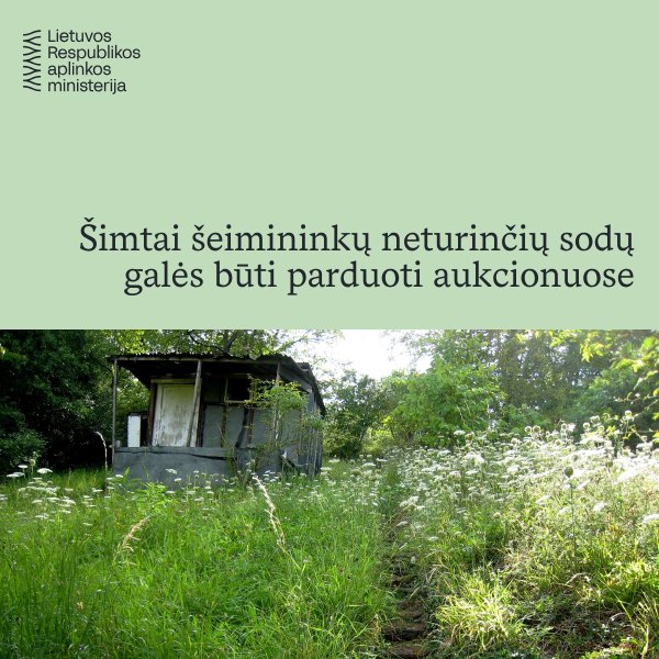 Valstybė imasi spręsti apleistų ir šeimininkų neturinčių sodų: šimtai sklypų galės būti parduoti...
