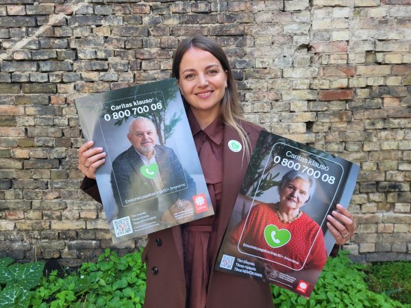 Atsakas vienišumo epidemijai: emocinės pagalbos linijai „Caritas klauso“ – vieneri