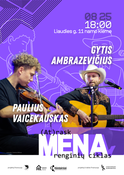 Šįvakar kviečiame į jaukų muzikinį vakarą su dainų autoriumi ir atlikėju Gyčiu Ambrazevičiumi bei...