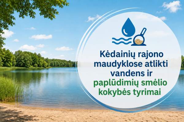 Aristavos ir Juodkiškių tvenkiniuose maudytis nerekomenduojama