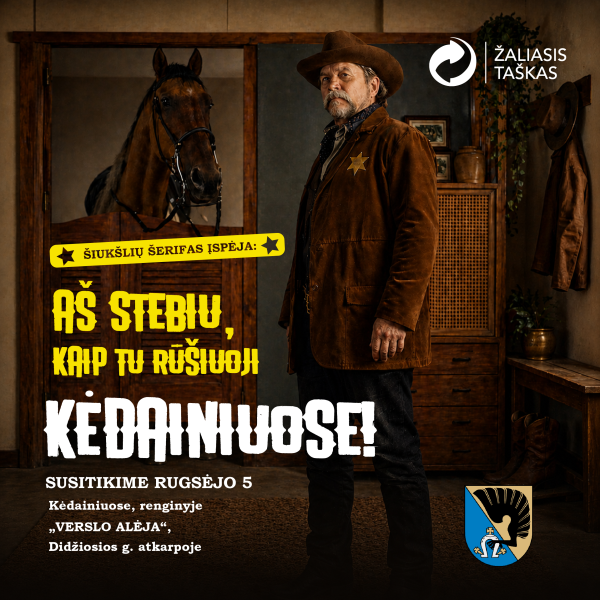 Į „Verslo alėją” atvyksta Šiukšlių šerifo komanda!