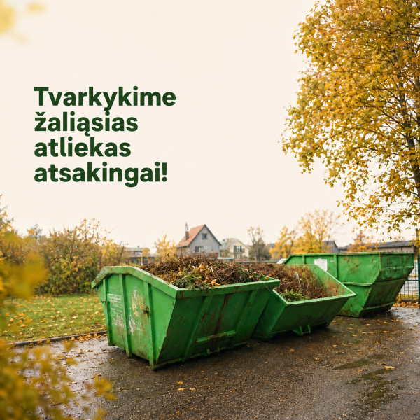 Tvarkykime žaliąsias atliekas atsakingai!
