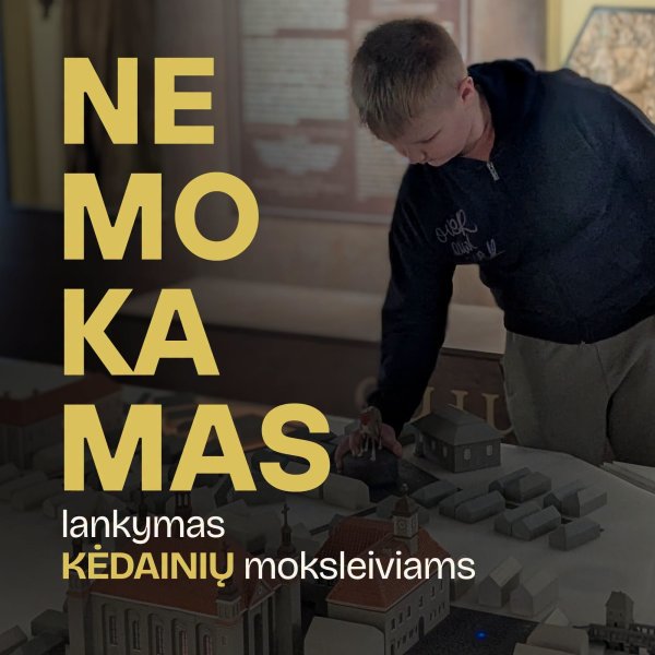 Nemokami trečiadieniai mokiniams sugrįžta – trečiadienį ne tik į pamokas, bet ir į muziejų! 