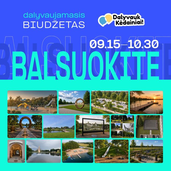 Prasidėjo balsavimas už gyventojų iniciatyvas!