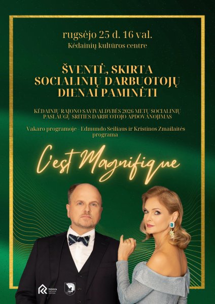 Lietuvos socialinių darbuotojų dieną kviečiame minėti visą Kėdainių bendruomenę!