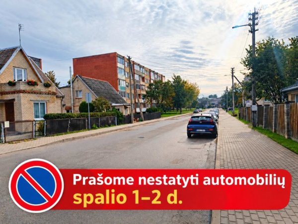 S. Jaugelio-Telegos gatvėje bus vykdomi asfalto dangos atnaujinimo darbai