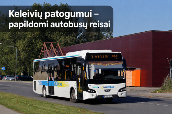 „Kėdbusas“ pasiruošęs užtikrinti patogų susisiekimą miesto šventės metu – organizuojami ir...