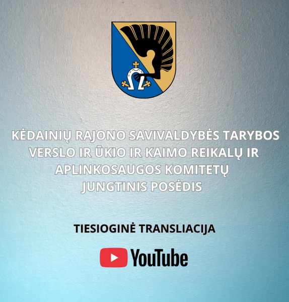 Verslo ir ūkio ir Kaimo reikalų ir aplinkosaugos komitetų jungtinis posėdis