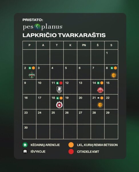 Lapkritį – palaikykime „Nevėžį“ Kėdainių arenoje!
