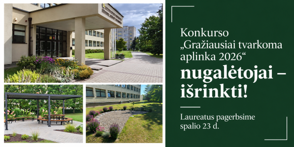 Konkurso „Gražiausiai tvarkoma aplinka 2026“ nugalėtojai – išrinkti!