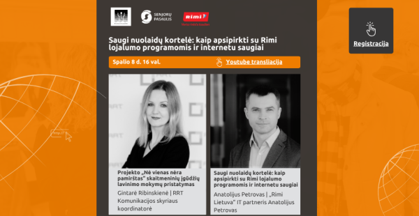 Nemokama nuotolinė paskaita apie saugų apsipirkimą internetu ir lojalumo programas